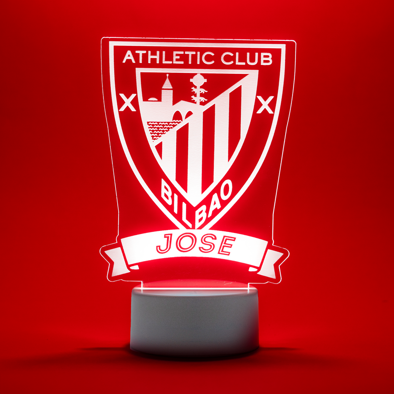 ATHLETIC CLUB - Lámpara personalizada con iluminación LED RGB