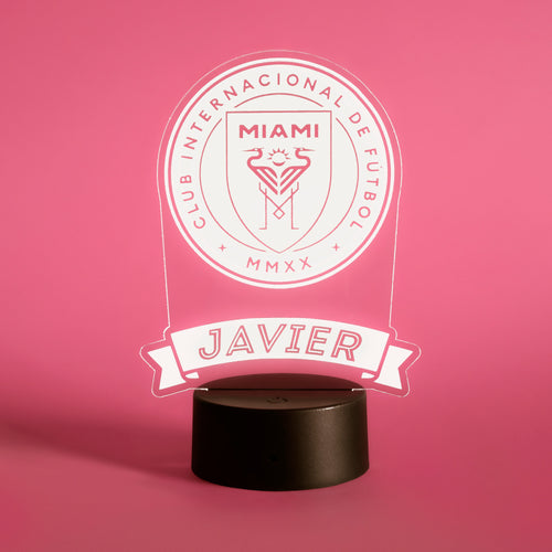 Inter Miami - Lámpara personalizada con iluminación LED RGB