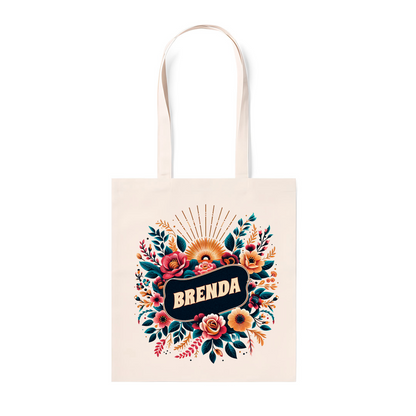 Bolsa de Algodón 100% Personalizada "FLORES 5"