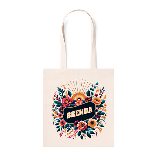 Bolsa de Algodón 100% Personalizada "FLORES 5"