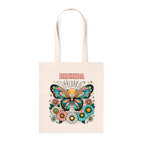 Bolsa de Algodón 100% Personalizada “Mariposa1”